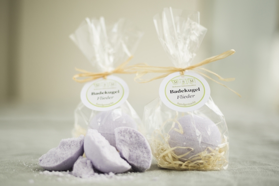 Badekugel Flieder - unverpackt